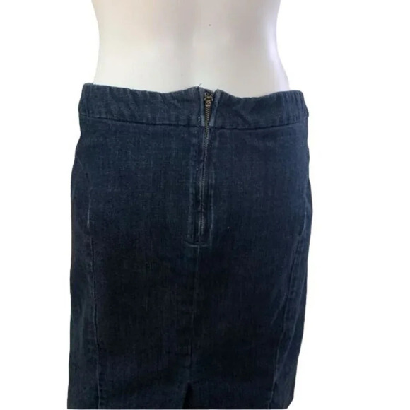 JCrew Jean Pencil Skirt Dark Blue Size 6 - Picture 4 of 5